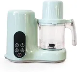 Baby Food Maker with with Two Layer Steaming Baskets for Steamer,Blender,Bottle Warming Fuction Cyan