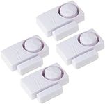GREENCYCLE 4 Pieces SF19R Wireless Entry Home Security Door Window Open Chime Doorbell, Burglar Alert Alarm, Tiny Magnetic Sensor Door Alarm for Home Garage Apartment Office Indoor Use Only