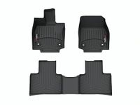 WeatherTech Custom Fit FloorLiners for Lexus RX, RX Plug-in Hybrid, RX 500h, RX Hybrid - 1st & 2nd Row (441795-1-2), Black