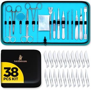 20 Pcs Advanced Biology Lab Anatomy Medical Student Dissecting Dissection Kit Set With Scalpel Knife Handle Blades