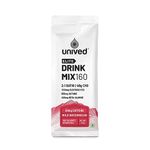 Unived Elite Drink Mix 160 | Isotonic Energy Drink | 2:1 Ratio & 40g Carbohydrates with Betaine & Beta-Alanine | Endurance Athletes Sports Drink (Wild Watermelon (50mg Caffeine), 8 Pack)