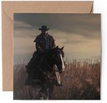 1 x Greeting Card Western Cowboy Ho