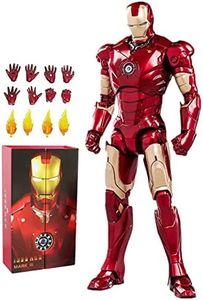 LonullyMege MK3 Ironman Action Figure-7 Inch Deluxe Painting Exquisite Collection Mark Model Gift (MK III)
