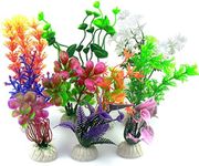 Vascinate Aquarium Fish Tank Plastic Plants, 10 Pcs Aquarium Plants Fish Tank Decorations, Aquarium Artificial Plants Aquarium Decoration