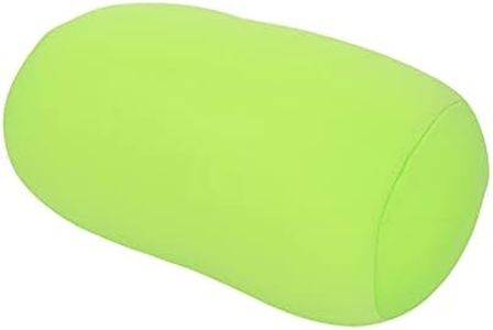 Microbead Tube Pillow, Mini Back Cushion Pillow Comfortable Throw Pillows Neck or Back Support Pillow for Travel Home Sleep (Green)