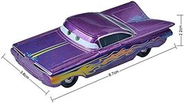 Pixar Cars 3 Chick Hicks Police McQueen Mater Fabulous Hudson 1:55 Diecast Metal Alloy Model Car Toys for Boys (Color : Purple Ramone)