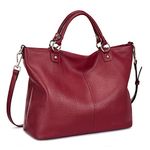 Kattee Women's Soft Genuine Leather Tote Bag, Top Satchel Purses and Handbags