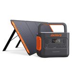 Jackery Solar Generator 2000 PRO, 2160WH Power Station and 1X SolarSaga 200W with 2x230V/2200W AC Outlets, Solar Mobile Lithium Battery Pack for Outdoor RV/Van Camping, Overlanding