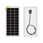 Newpowa 10 W Solar Panel Monocrystalline 12 V Mini Solar Power for Fans, Balcony, Pool Heating, Other Solar Charging Systems