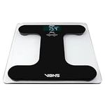 VIBAS iVoice Body Talking Bathroom Scale, for the Blind or the Elderly, Speaks 5 Languages, Clear Voice, with Sound Aids for Orientation, Weight Repetition, Adjustable Volume, Batteries Included