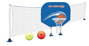 Poolmaster 72777 Above-Ground Poolside Basketball/Volleyball Game Combo