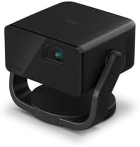 Epson EF-22B Mini Smart 3LCD Projector with Pan & Tilt Stand, Full HD, 1000 Lumens, 150 Inch Display with HDR, Google TV, Dolby Atmos Sound, Gaming & Home Cinema Laser Projector - Metallic Black