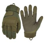 Seibertron Adult Or Youth S.O.L.A.G Sports Outdoor Water Resistant Full Finger Touchscreen Gloves Army Green M