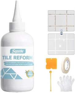 Tile Grout Repair Kit, 280ml White Grout Reviver for Tiles, Fast Drying Filler for Restore & Renew Tile Joints, Grout Sealer for Kitchen, Bathroom, Shower Floor, Wall Lines