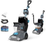 Vax SpinScrub Power Carpet Cleaner Machine, Rug, Upholstery, Car, Stair Upright Shampooer Washer. Handheld Spot Cleaning, Wash Tool, Additional Solution, 1200W, Grey/Cyan, CDCW-SSXD