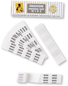 SLICKFIX Fashion Dressing Tape Wide (Pack of 36) Invisible Double-sided Body Tape (Fabric and Skin Friendly) Strong Adhesive for all day use | Transparent