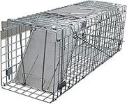 PestExpel® Live Catch, Rabbits, Squirrels, Mink, Feral Cat, Vermin,Animal Folding Cage Trap (Medium)