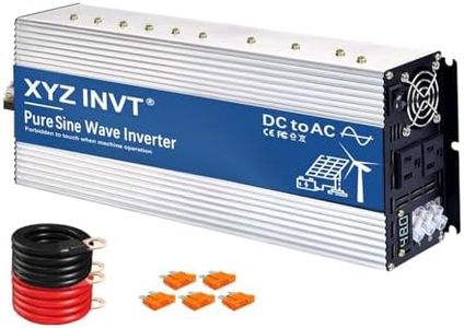 XYZ INVT 4000 Watt Pure Sine Wave Inverter 48V DC to 110V 120V AC 400W Continuse Power 8000W Surge Power Off Grid for Solar System RV Home Camping Truck