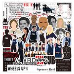 Criminal Minds TV Show Stickers 50Pcs, Vinyl Waterproof Merchandise Decals for Laptop Water Bottles Computer Bumper Car Bike Hard Hat, Graffiti Patches for Men Women Kids Teens Adults