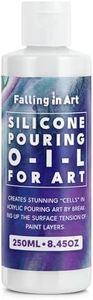 Falling in Art 8.45 Oz Silicone Pouring Oil, Cell Activator for Acrylic Pouring, 100% Pure Silicone Medium Compatible with Acrylic or Watercolor Painting