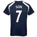 Tottenham Hotspur FC Mens Son 7 Poly T-Shirt Navy Medium