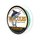 Hercules Super Cast 300M 328 Yards Braided Fishing Line 30 LB Test for Saltwater Freshwater PE Braid Fish Lines Superline 8 Strands - Green, 30LB (13.6KG), 0.28MM