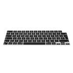 kwmobile Silicone Keyboard Protection - QWERTY (Italian) Keyboard Cover Compatible with Apple MacBook Pro 16" (2023) M2 A2780 / M3 A2991 - Black