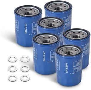 15400-PLM-A02 Oil Filters with Drain washer for Honda Accord Civic CR-V & Acura，Replaces: 15400-RTA-003 15400-PLM-A01 15400-PLC-004 15400-PLM-A02PE (6 PCS)