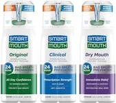 SmartMouth Activated Oral Rinse 3-Pack, Dry Mouth Rehydrating, Clinical DDS and Original, 16 fl oz each