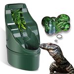 NEPTONION Reptile Chameleon Cantina Drinking Fountain water dripper comes with Feeding Tongs and Frosted Tweezer for Amphibians Insects Lizard Turtle Snake Spider Frog Gecko