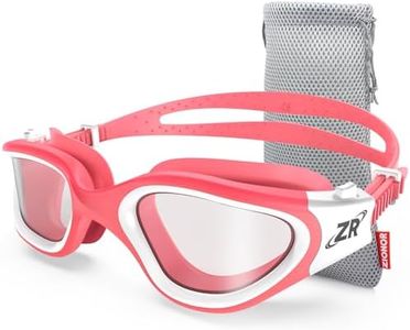 ZIONOR Swim Goggles, G1 Polarized Swimming Goggles UV Protection Anti-fog Adjustable Strap for Adult Men Women (Polarized Light Smoke Lens)