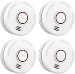 LSHOME 4 Pack Smoke Detector Fire A