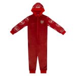 Arsenal FC Official Football Gift Kids Fleece Hooded All-in-One Red 12-13 Years