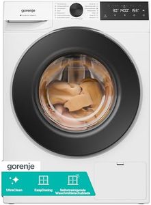 Gorenje WGAM494A Waschmaschine mit Dampffunktion /9 KG /1400 U-Min/ConnectLife /15 Programme/UltraClean/AquaStop/SteamTech/Inverter PowerDrive /10% besser als Energieeffizienzklasse A/Weiß
