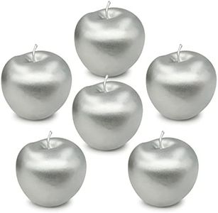 6 Pcs Artificielles Argent Pommes Argent Fruits Artisanat Décoration De La Maison Décoration De Noël