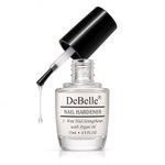 DeBelle Nail Care Nail Polish | Transparent| Enriched with Argan Oil| 15ml (Nail Hardener)