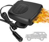 Showvigor Car Heater, 12V 150W Anti-Fog Portable Car Heater, 2 in 1 Fast Heating Defrost Defogger, 360 °Rotatable Handheld Windscreen Defogger Window Defroster for Car