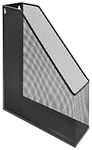 Merangue Metal Magazine File Holder, Wall Mount, Mesh Organizer, Black