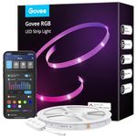 Govee Alexa LED Lights 15m, Smart WiFi App Control RGB LED Strip Lights, Work with Alexa and Google Assistant, Colour Changing, Music Sync for Bedroom, Living Room, Kitchen, Home, TV, Party