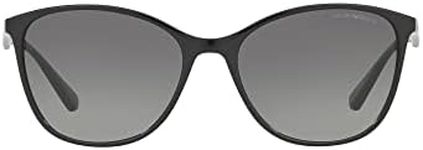 Emporio Armani Women's 501711 Sunglasses, Black/Gradient, 56