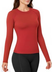 Leapstride Long Sleeve Workout Tops for Women Compression Athletic Shirts