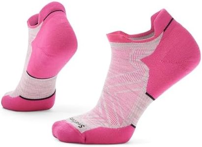 Smartwool Women Run Targeted Cushion Low Ankle, Ash-power Pink, Large