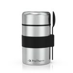 ProTherm Food Flask Premium for Hot Food - 420ml Stainless Steel Triple Walled Vacuum Insulated Leakproof Container Outdoor/Indoor | Keep Meals & Drinks 6-12 Hrs Hot & 12-24 Hrs Cold