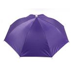 sourcing map Fishing Camping Hands Free Purple Umbrella Hat Cap