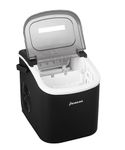 Countertop Ice Makers,with Carry Handle, Self-Cleaning Ice Makers,Portable Ice Maker 9 Bullet Ice Ready in 7-12min,26.5lbs/24H (Black)