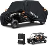 NEVERLAND UTV Cover Waterproof Outdoor - Oxford Cloth Compatible with Polaris RZR Yamaha Can-Am Defender Kawasaki Ranger Cover 4-6 Passenger Black (Up to 169")