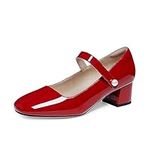 Naiyee Mary Jane Shoes Women Red Dr