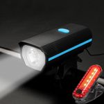 Rechargeable Bike Lights with Electric Bell and Tail Light, Ultra Bright Waterproof Bicycle Headlight with Quick-Release, for Night Riding, Road Mountain Bike Accessories for Kids Adults.