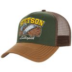 Stetson Lumberjack Trucker Cap Women/Men - Baseball mesh Snapback, with Peak, Peak Winter Autumn Summer Spring Summer-Winter - One Size Brown