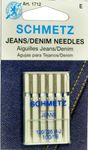 Schmetz Jeans (Denim) Household Sewing Machine Needles, Size: 100/16